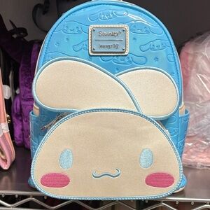 Loungefly Blue and Cream Bunny Kids Backpack